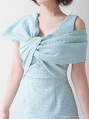 Andy/AN-OK2709/ワンピース/ミニドレス/キャバドレス/アシンメトリー/ワンカラー/Aライン/台形スカート