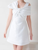 Andy/AN-OK2709/ワンピース/ミニドレス/キャバドレス/アシンメトリー/ワンカラー/Aライン/台形スカート