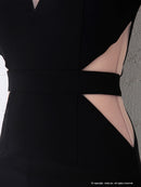 Andy/AN-OK2717/ワンピース/ミニドレス/ワンカラー/タイトワンピース/袖あり/ひかり着用