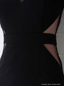 Andy/AN-OK2717/ワンピース/ミニドレス/ワンカラー/タイトワンピース/袖あり/ひかり着用