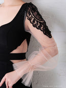 Andy/AN-OK2717/ワンピース/ミニドレス/ワンカラー/タイトワンピース/袖あり/ひかり着用