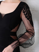 Andy/AN-OK2717/ワンピース/ミニドレス/ワンカラー/タイトワンピース/袖あり/ひかり着用