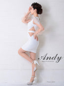 Andy/AN-OK2717/ワンピース/ミニドレス/ワンカラー/タイトワンピース/袖あり/ひかり着用
