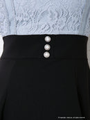 Andy/AN-OK2728/ワンピース/ミニドレス/フレアワンピース/リボン/長袖ワンピース/袖あり/切替ワンピース