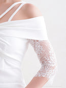 Andy/AN-OK2735/ワンピース/ミニドレス/タイトワンピース/レース/ワンカラー/オフショルダー/袖あり