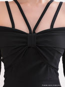 Andy/AN-OK2735/ワンピース/ミニドレス/タイトワンピース/レース/ワンカラー/オフショルダー/袖あり