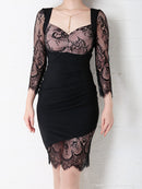 Andy/AN-OK2753/ワンピース/ミニドレス/レース/バックリボン/袖あり