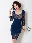 Andy/AN-OK2753/ワンピース/ミニドレス/レース/バックリボン/袖あり