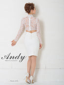 Andy/AN-OK2770/ワンピース/ミニドレス/キャバドレス/タイト/カットアウト/ウエストカット/長袖/袖あり/ハイネック