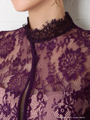 Andy/AN-OK2770/ワンピース/ミニドレス/キャバドレス/タイト/カットアウト/ウエストカット/長袖/袖あり/ハイネック