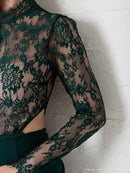 Andy/AN-OK2770/ワンピース/ミニドレス/キャバドレス/タイト/カットアウト/ウエストカット/長袖/袖あり/ハイネック