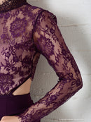 Andy/AN-OK2770/ワンピース/ミニドレス/キャバドレス/タイト/カットアウト/ウエストカット/長袖/袖あり/ハイネック