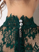 Andy/AN-OK2770/ワンピース/ミニドレス/キャバドレス/タイト/カットアウト/ウエストカット/長袖/袖あり/ハイネック