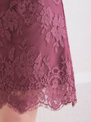 Andy/AN-OK2781/ワンピース/ミニドレス/タイトワンピース/総レース/ワンカラー