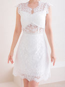 Andy/AN-OK2781/ワンピース/ミニドレス/タイトワンピース/総レース/ワンカラー