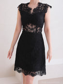 Andy/AN-OK2781/ワンピース/ミニドレス/タイトワンピース/総レース/ワンカラー