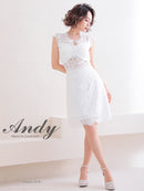 Andy/AN-OK2781/ワンピース/ミニドレス/タイトワンピース/総レース/ワンカラー