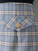 Andy/AN-OK2784/ワンピース/ミニドレス/キャバドレス/ノースリーブ/チェック柄/切替ワンピース/ハイネック