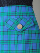 Andy/AN-OK2784/ワンピース/ミニドレス/キャバドレス/ノースリーブ/チェック柄/切替ワンピース/ハイネック