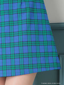 Andy/AN-OK2784/ワンピース/ミニドレス/キャバドレス/ノースリーブ/チェック柄/切替ワンピース/ハイネック