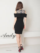 Andy/AN-OK2792/ワンピース/ミニドレス/タイトワンピース/オフショルダー/チュール/レース/ドット柄