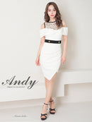 Andy/AN-OK2792/ワンピース/ミニドレス/タイトワンピース/オフショルダー/チュール/レース/ドット柄