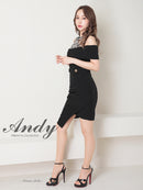 Andy/AN-OK2792/ワンピース/ミニドレス/タイトワンピース/オフショルダー/チュール/レース/ドット柄
