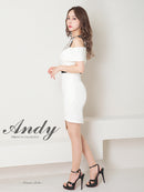 Andy/AN-OK2792/ワンピース/ミニドレス/タイトワンピース/オフショルダー/チュール/レース/ドット柄