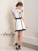 Andy/AN-OK2795/ワンピース/ミニドレス/バイカラー/キャバドレス/Aライン/総レース