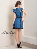 Andy/AN-OK2795/ワンピース/ミニドレス/バイカラー/キャバドレス/Aライン/総レース