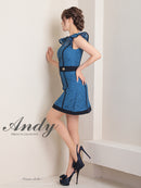 Andy/AN-OK2795/ワンピース/ミニドレス/バイカラー/キャバドレス/Aライン/総レース