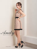 Andy/AN-OK2795/ワンピース/ミニドレス/バイカラー/キャバドレス/Aライン/総レース