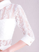 Andy/AN-ON2697/ワンピース/ミニドレス/レース/プリーツ/襟付き