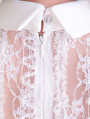 Andy/AN-ON2697/ワンピース/ミニドレス/レース/プリーツ/襟付き