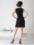 Andy/AN-ON2706/ワンピース/ミニドレス/タイトワンピース/バイカラー/切り替え/襟付き/るなさん着用
