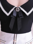 Andy/AN-ON2715/ワンピース/ミニドレス/ワンカラー/タイトワンピース/セットアップ風/ツートンカラー