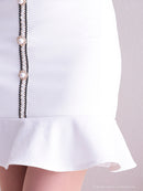 Andy/AN-ON2715/ワンピース/ミニドレス/ワンカラー/タイトワンピース/セットアップ風/ツートンカラー