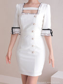 Andy/AN-ON2730/ワンピース/ミニドレス/袖あり/タイトワンピース/袖リボン