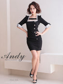 Andy/AN-ON2730/ワンピース/ミニドレス/袖あり/タイトワンピース/袖リボン