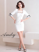Andy/AN-ON2730/ワンピース/ミニドレス/袖あり/タイトワンピース/袖リボン