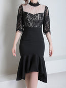 andy/AN-ON2734/ワンピース/キャバドレス/キャバ嬢/ミディアム丈/タイトワンピース/マーメイドスカート/袖あり