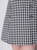 Andy/AN-ON2737/ワンピース/ミニドレス/キャバドレス/ツイード/切替/七分袖/長袖/袖あり/カットアウト/ボックスプリーツ