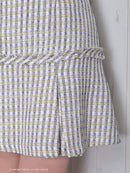 Andy/AN-ON2738/ワンピース/キャバドレス/Aライン/チェック柄/ツイード/フレア/プリーツ/スカート