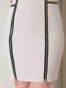 Andy/AN-ON2759/キャバドレス/ワンピース/ジップデザイン/ノースリーブ/タイト/ハイネック/ワンカラー