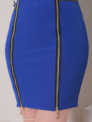 Andy/AN-ON2759/キャバドレス/ワンピース/ジップデザイン/ノースリーブ/タイト/ハイネック/ワンカラー