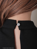 Andy/AN-ON2759/キャバドレス/ワンピース/ジップデザイン/ノースリーブ/タイト/ハイネック/ワンカラー