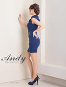 Andy/AN-ON2759/キャバドレス/ワンピース/ジップデザイン/ノースリーブ/タイト/ハイネック/ワンカラー