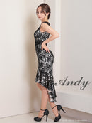 Andy/AN-ON2762/ワンピース/ミニドレス/レース/キャバドレス/マーメイド/美脚スカート