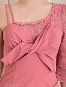 Andy/AN-ON2763/ワンピース/ミニドレス/タイトワンピース/袖あり/左腕/ワンカラー/SALE/セール