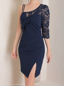 Andy/AN-ON2763/ワンピース/ミニドレス/タイトワンピース/袖あり/左腕/ワンカラー/SALE/セール